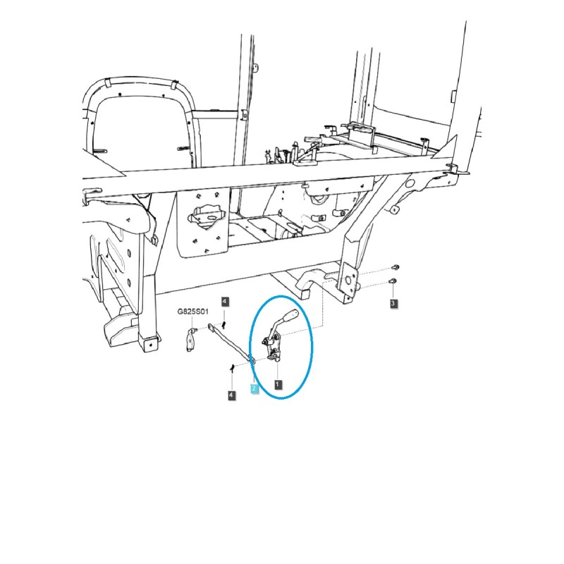 diely pre ls - Hydraulická zdvíhacia páka TRG825 / Traktor LS / 40351428