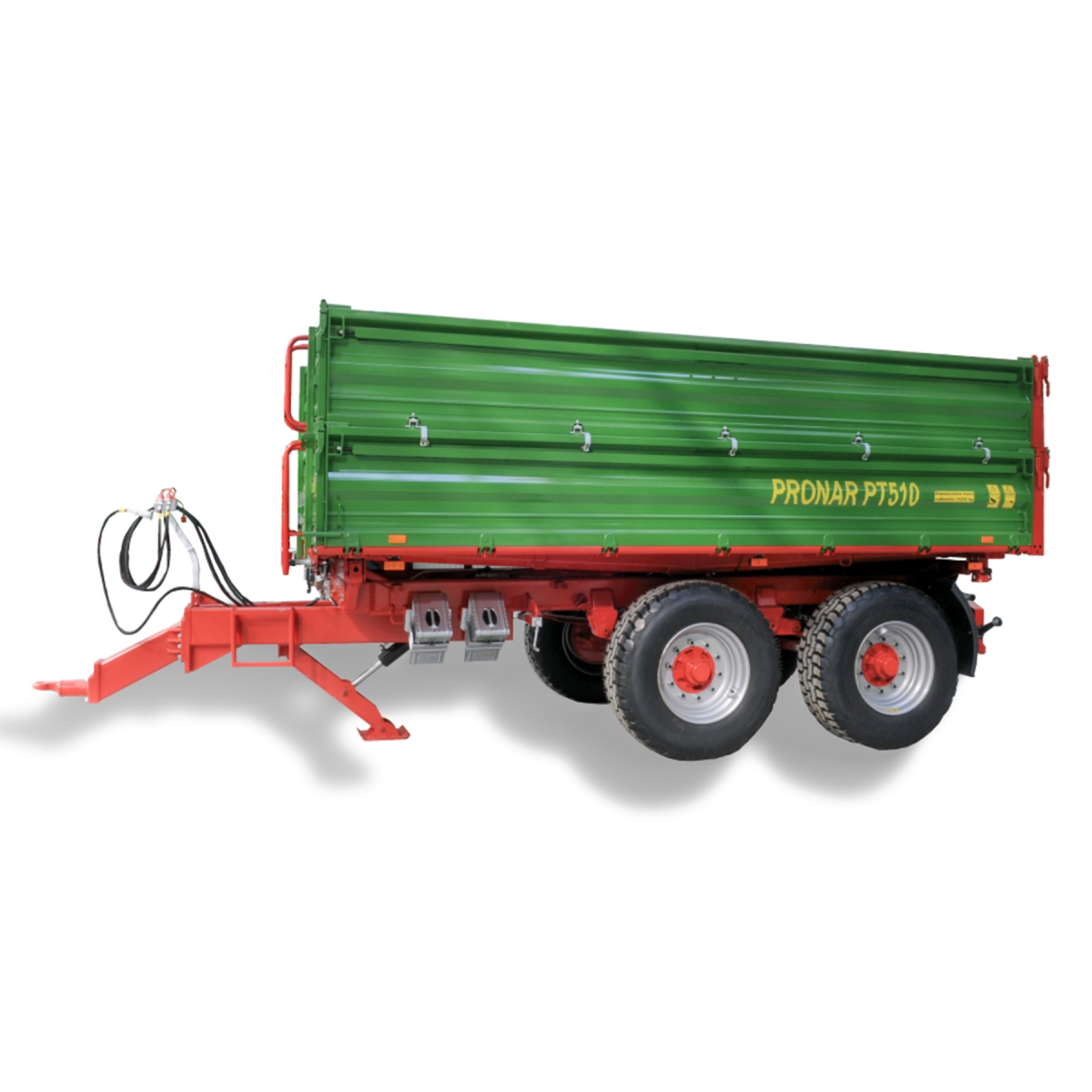 Remorque agricole tandem 10T avec benne basculante PT510 Pronar