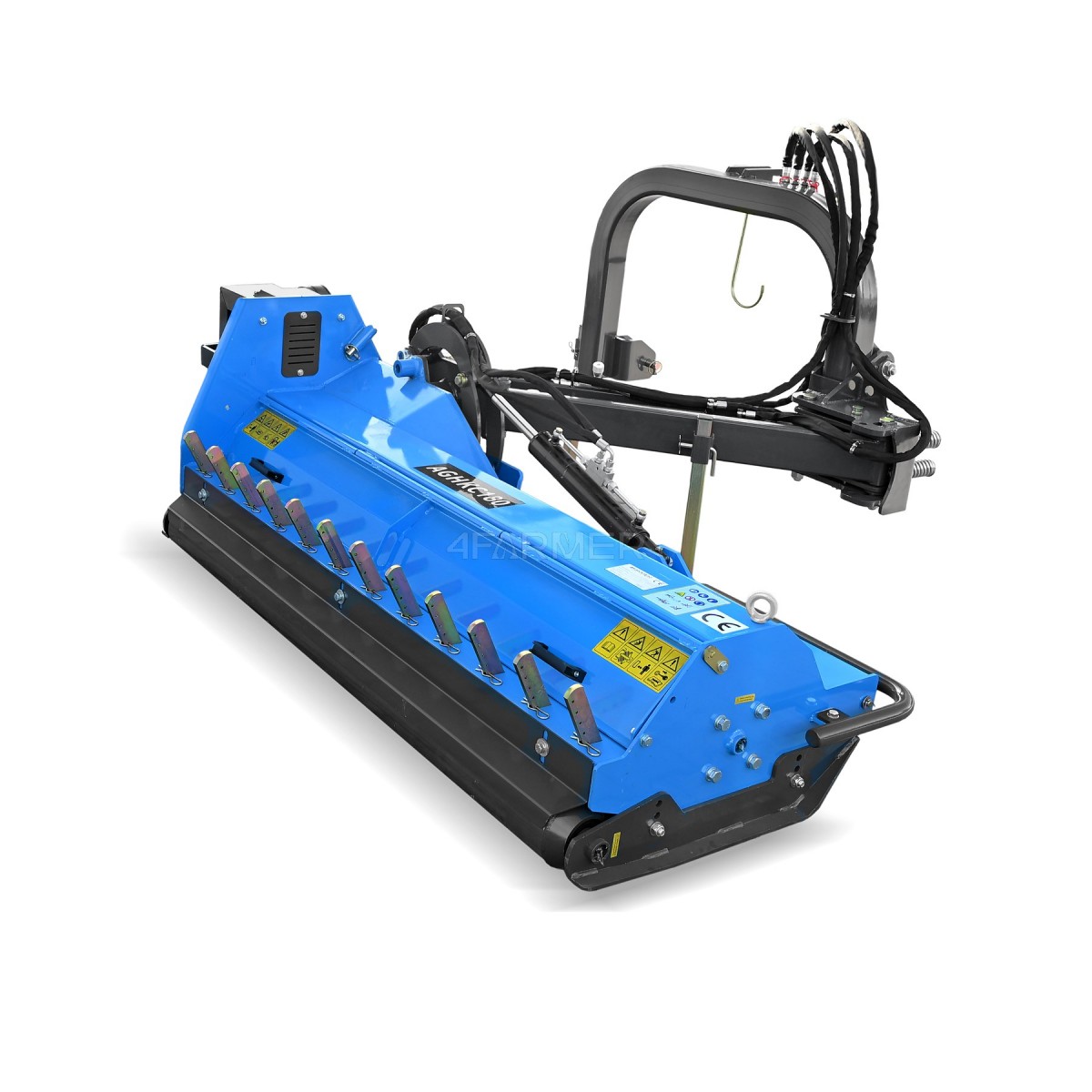 Bêcheuse à fléaux arrière professionnelle AGHKC 160 (bleue) 4FARMER
