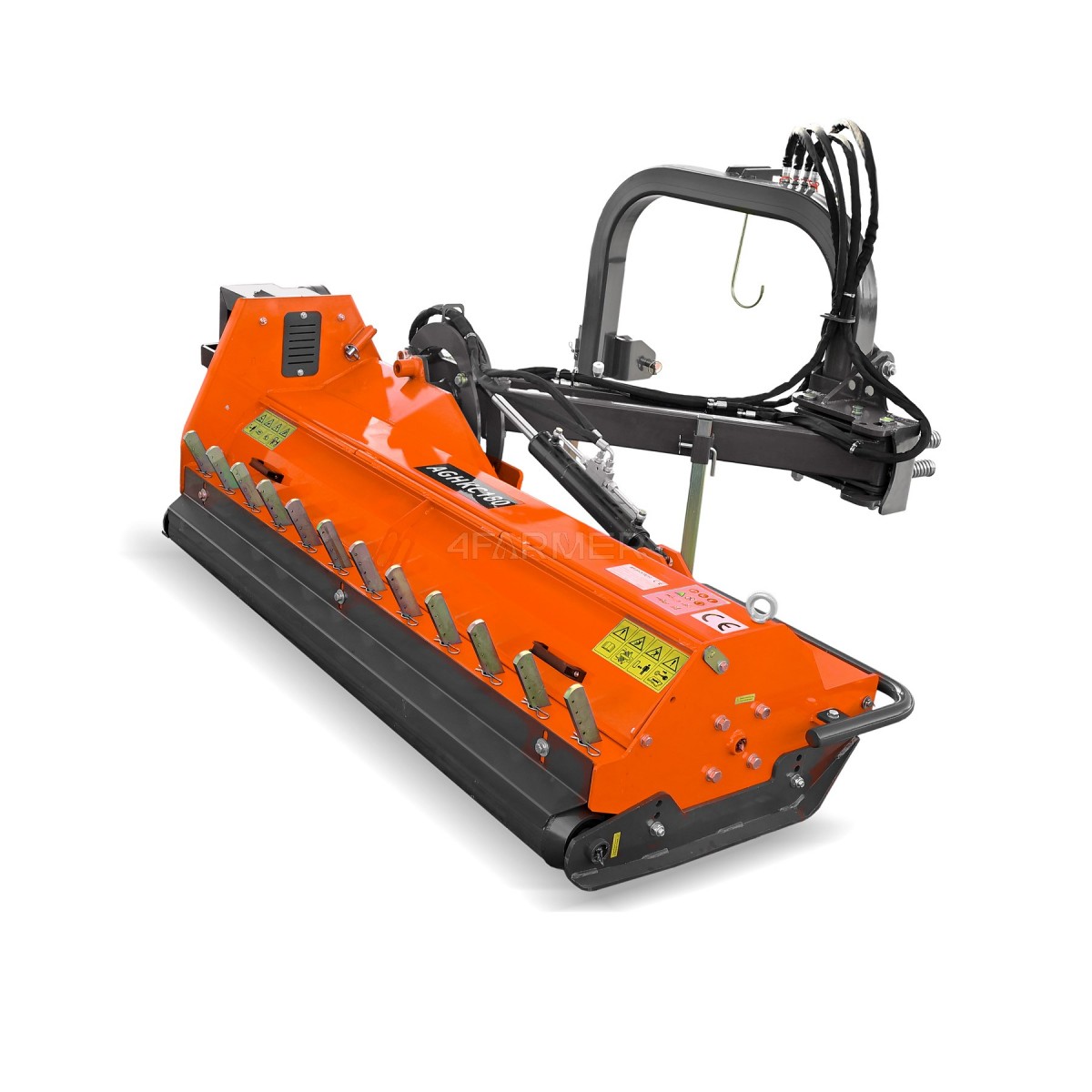 agf agl agh postérolatéral - Bêcheuse à fléaux arrière professionnelle AGHKC 160 (orange) 4FARMER