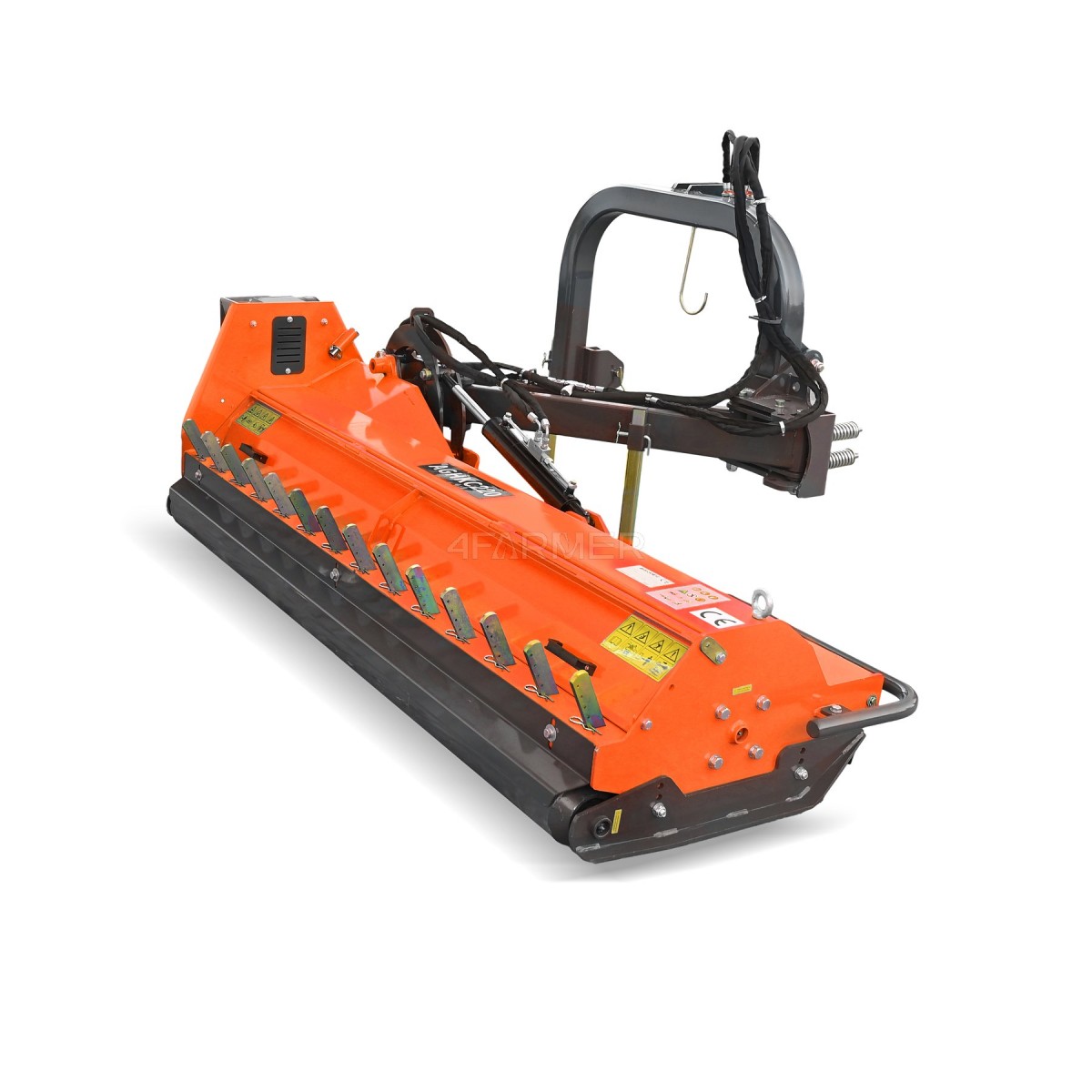 hinten agfagl - AGHKC 200 Professional Heckschleudermäher (orange) 4FARMER