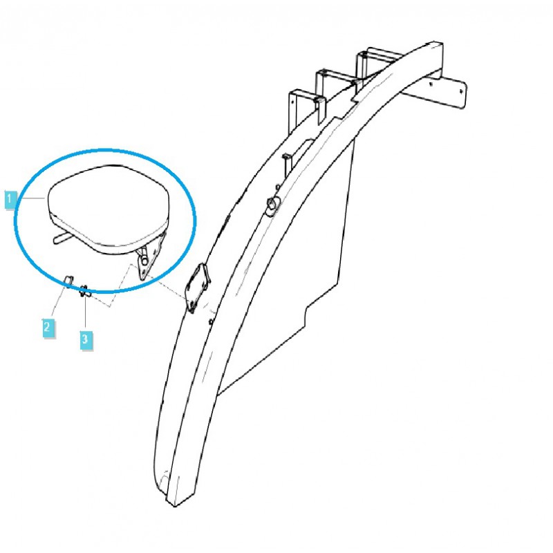 piezas para ls - Asiento adicional - pasajero / TRG869 / Tractor LS / n.º 40327102