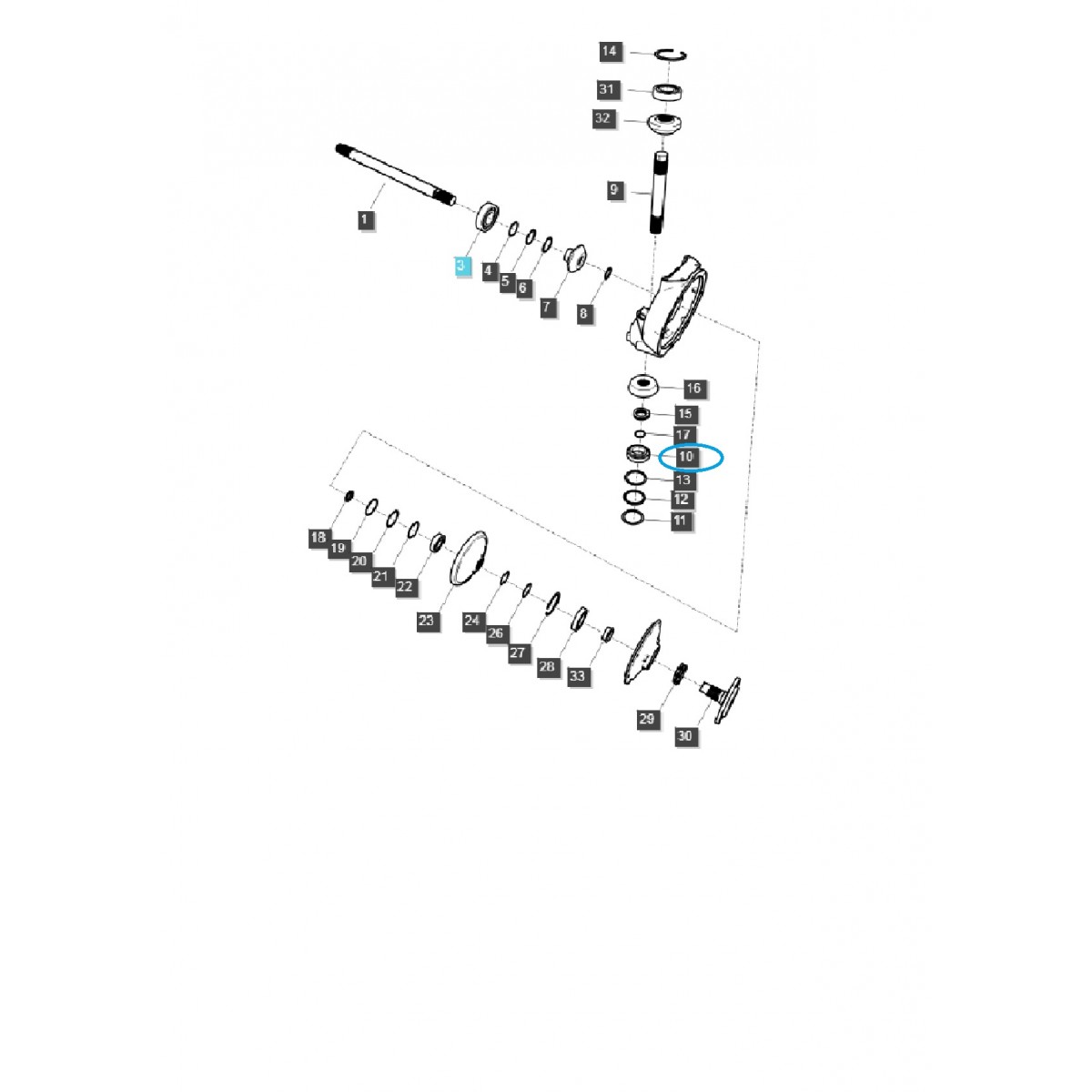 Kegelrollenlager / PLUS70, PLUS80, PLUS90, PLUS100, P7040 / LS Traktor / 40031627