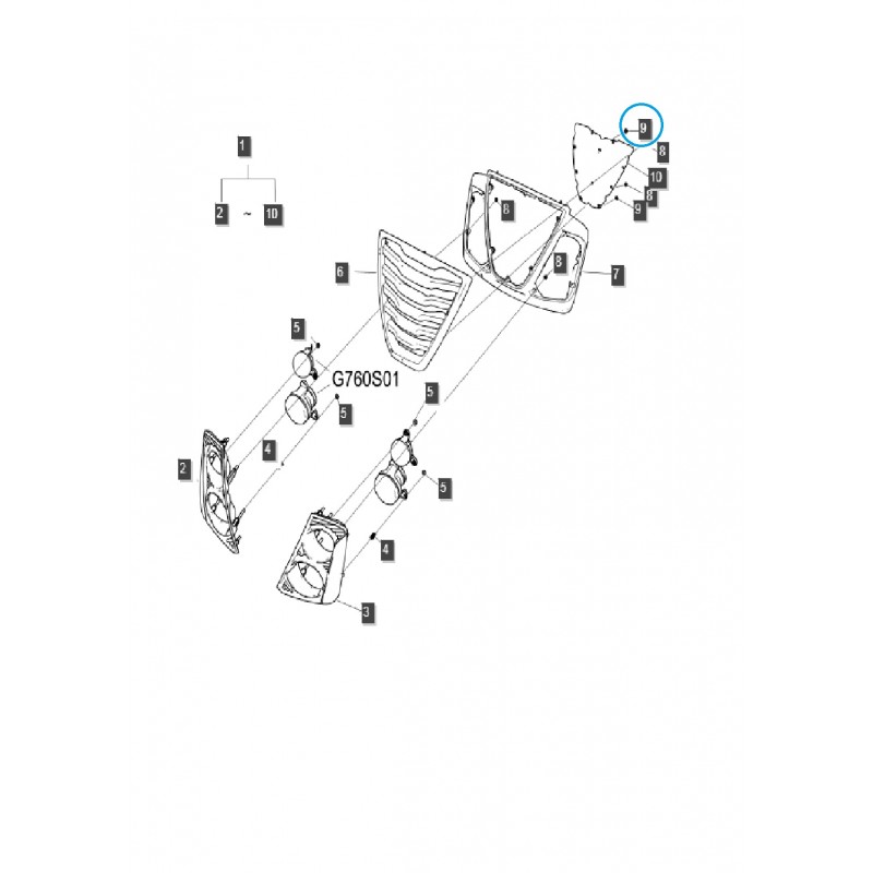 teile fur ls - M6 Mutter - A1970340 / TRG970 / LS Traktor / 40278175