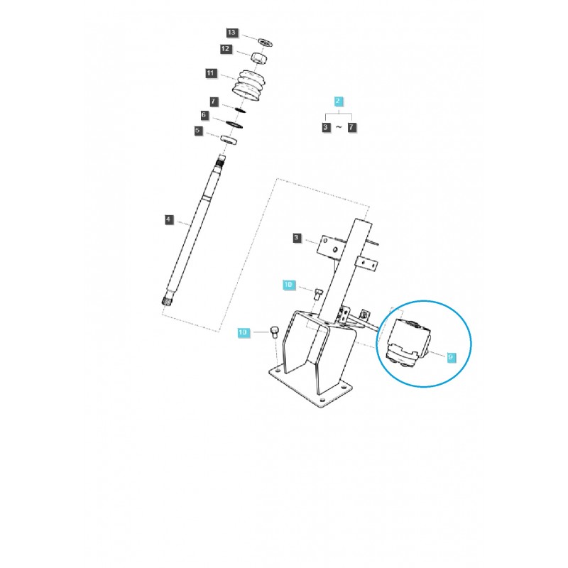 steering shafts and columns - Steering Gear Mechanism / LS J23HST / LS J27HST / TRG630 / LS Tractor / No. 40194288