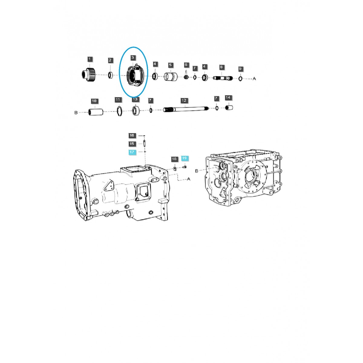 Embrayage de prise de force / TRG287 / Tracteur LS / N° 40031375