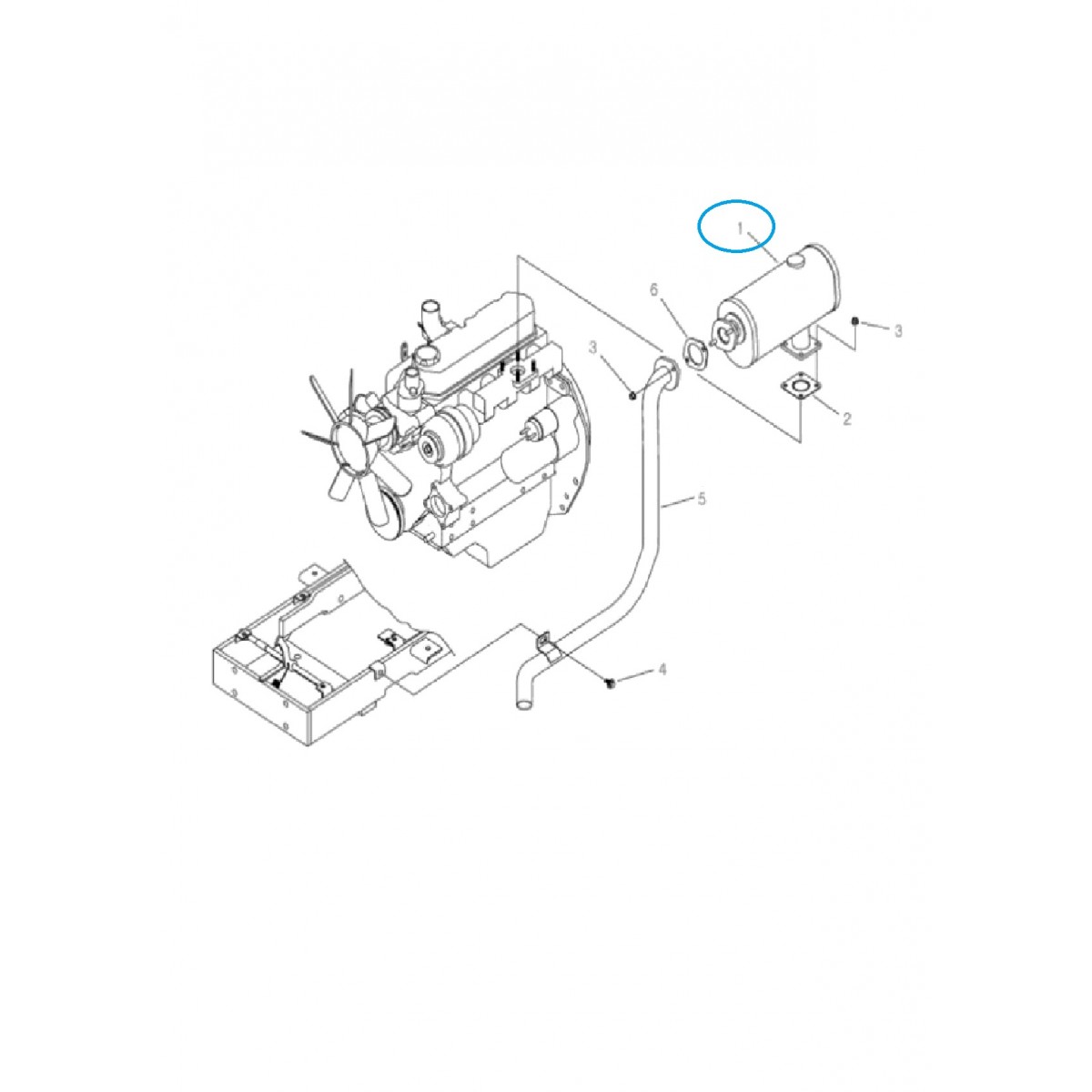 TRG150 Schalldämpfer / LS Traktor / 40192317