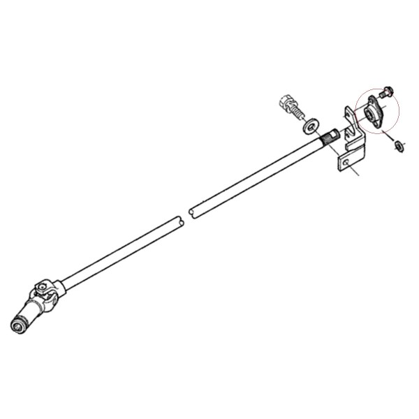 Ložisko, 34070-43860, Kubota, L2501, L2800, L3408, L4060, L5040, 5-23-206-10, ANT-104546,