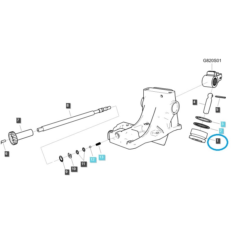 teile fur ls - Kolben 80mm MT1.25 / TRG820 / LS Traktor / 40194605