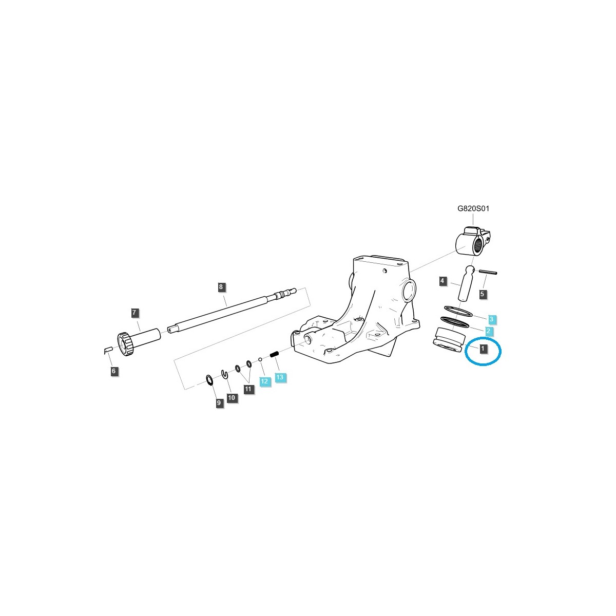 Tłok 80mm MT1.25 / TRG820 / LS Tractor / 40194605