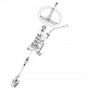 Držiak stĺpika riadenia, 5-14-107-10, 20 x 40 x 24 mm, Yanmar, EF352T, F393T