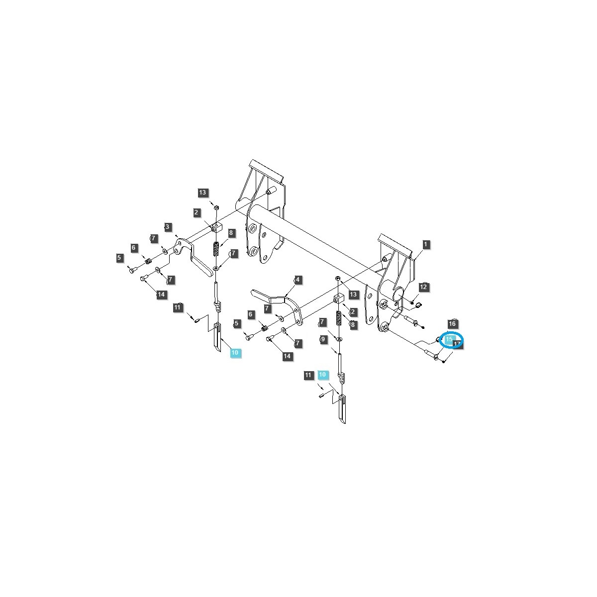 Loader Pin LL2100 / LS Tractor / 40245412