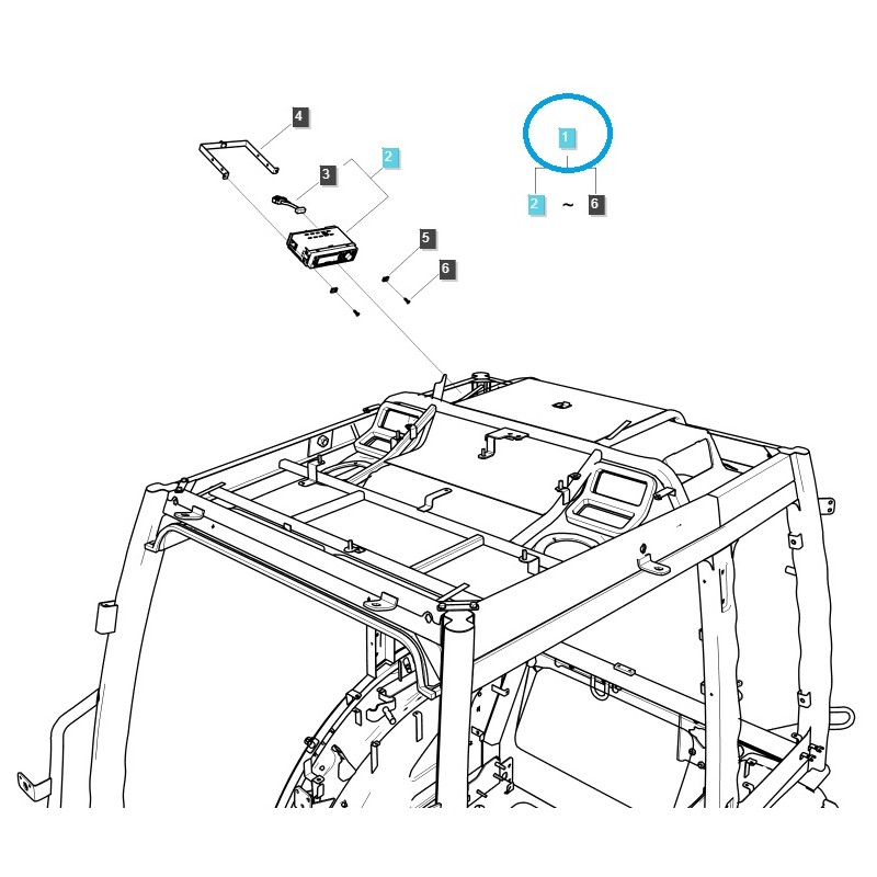 pièces pour ls - Kit audio Bluetooth (2017) Tracteur TRG750 / LS / 20149702