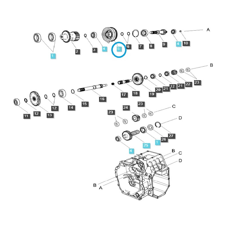the remaining - PTO Shaft Clutch / TRG287 / LS Tractor / No. 40312251