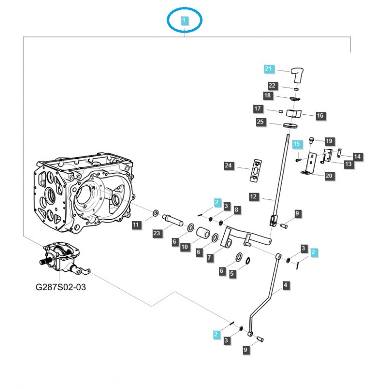 tous les produits - Accessoire - Prise de force centrale - Prise de force/PTO XR4000 / Tracteur LS / 20123902