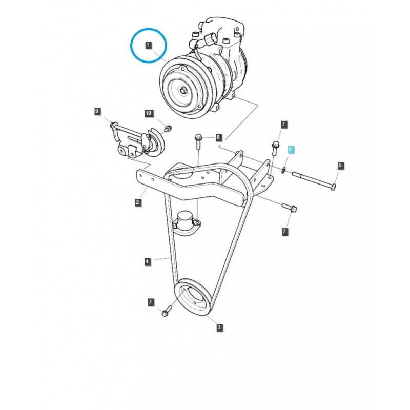díly pro ls - Kompresor klimatizace / TRG865 / Traktor LS / 40351224