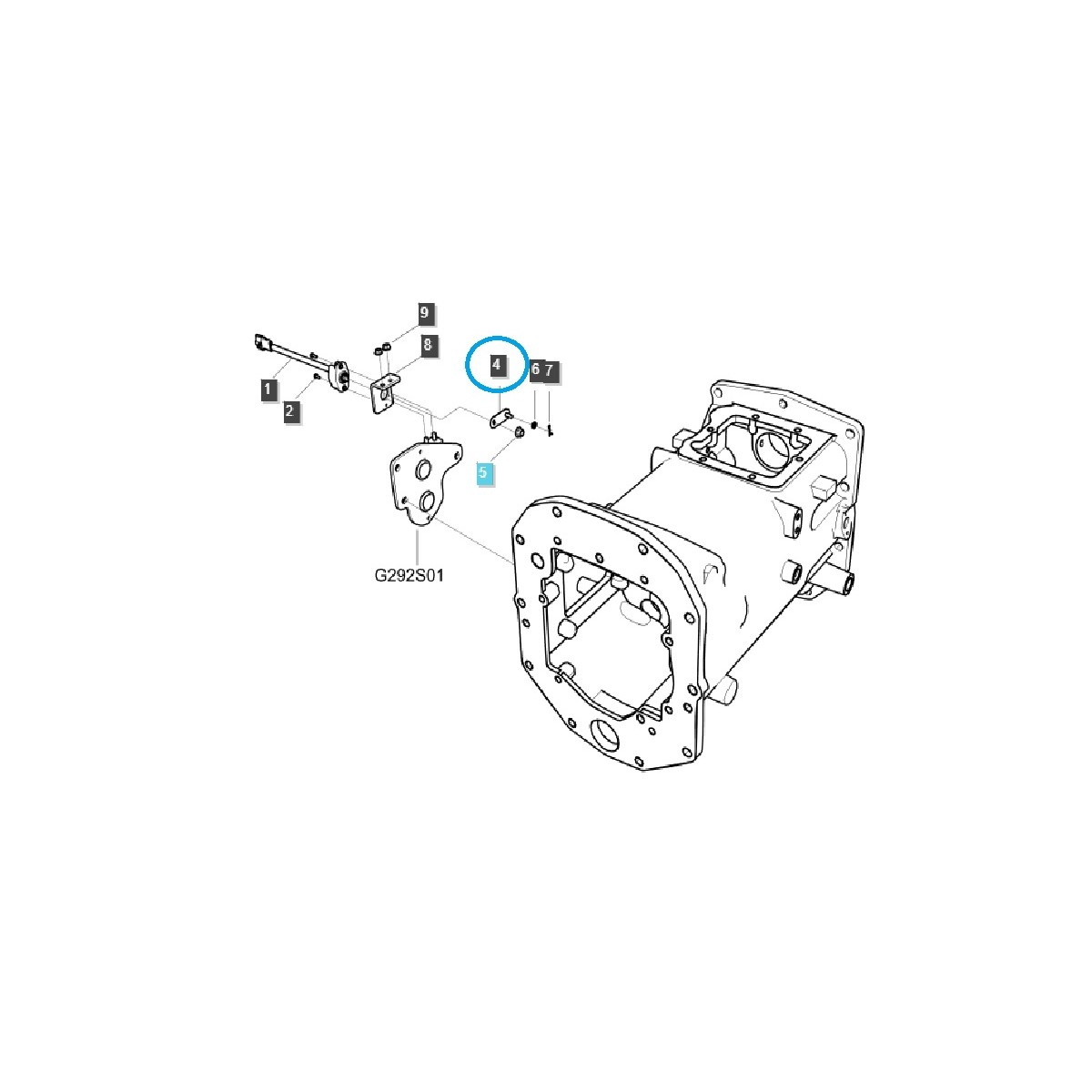 Bracket, sensor holder / TRG750 / LS Tractor 40419931