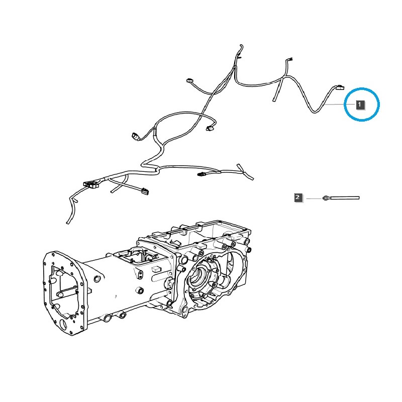 parts for ls - Wiring harness, rear (MEC) MT340 / TRG730 / LS Tractor / 40461116