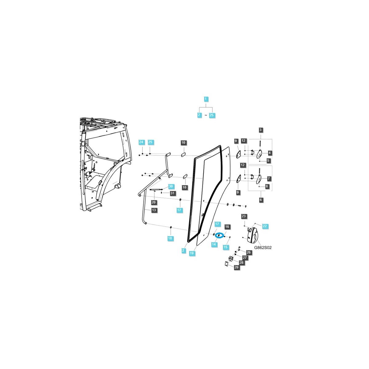 copy of Glass washer / LS MT1.25 / TRG862 / no. 40415021