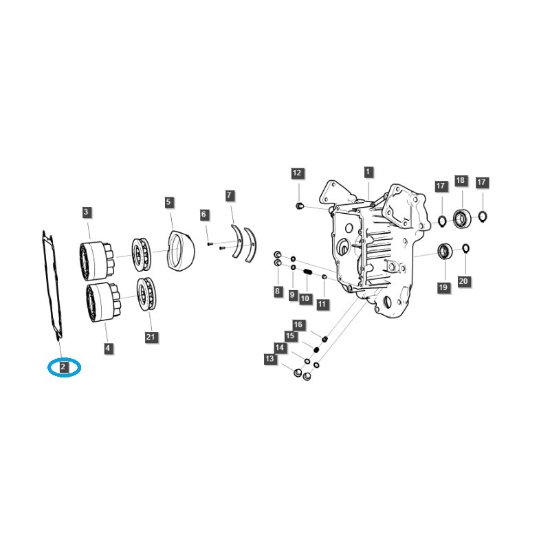 autres joints - copy of Joint de boite de vitesse HST / LS MT1.25 / TRG270 / 40341103