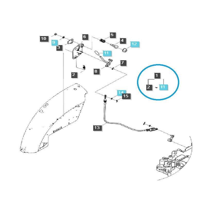 diely pre ls - Hydraulická zdvíhacia páka A/L G825 A1825244 / Traktor LS / 40032624