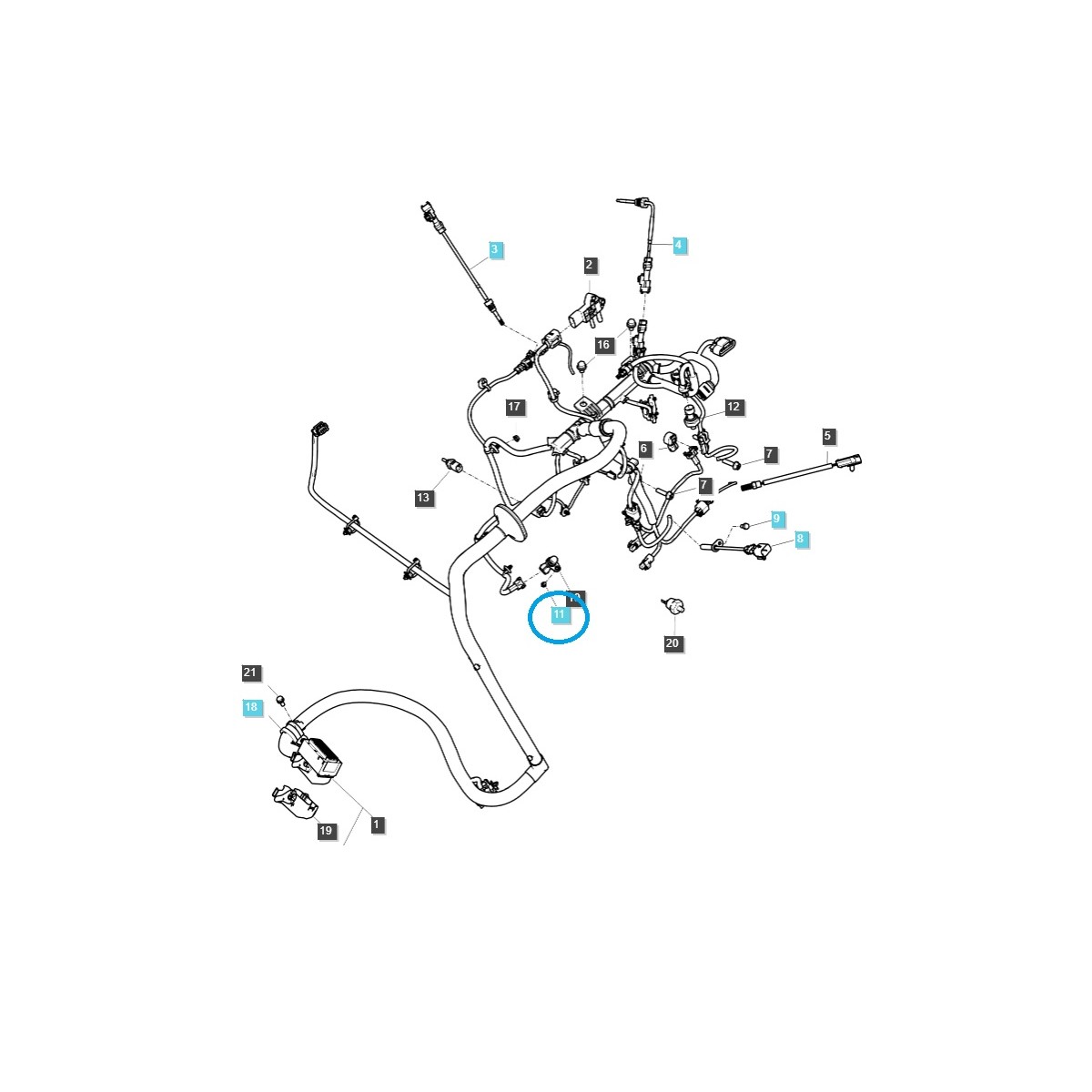 Śruba sześciokątna z nakrętką M6 x 1.0 x 16 mm / LS Tractor / 40438588