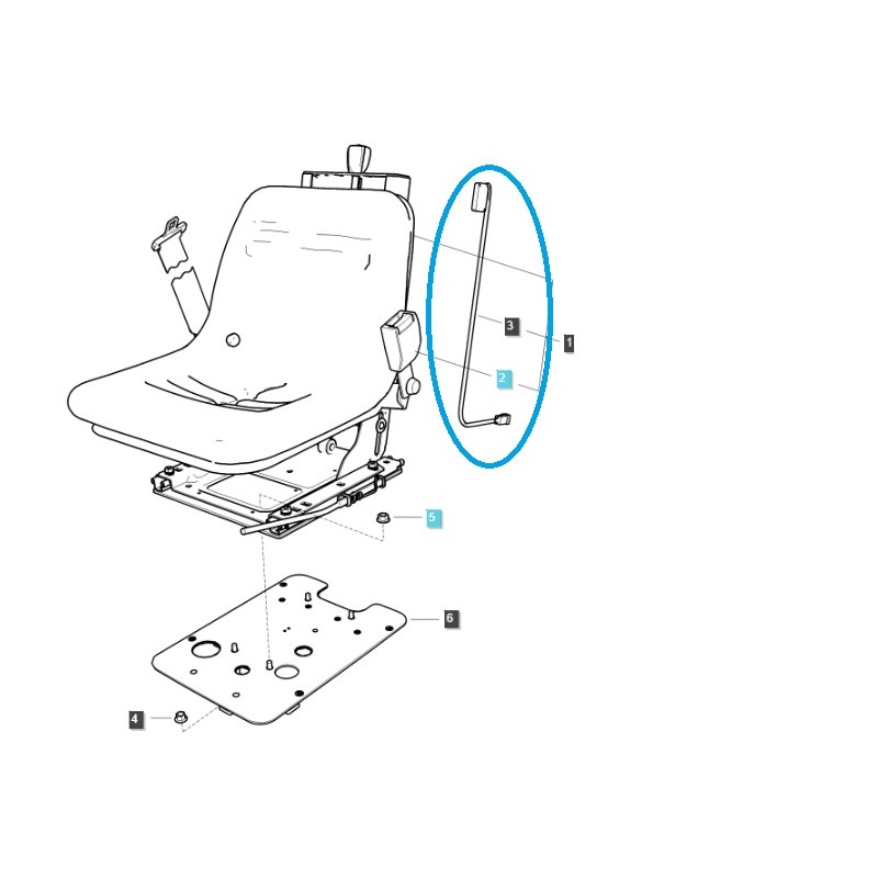 sensores - Sensor del asiento del operador / LS J23HST / LS J27HST / LS J23 / LS J27 / LS XJ2025 /40353140