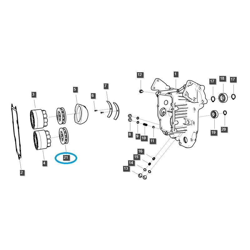 lager - Axiallager / TRG270 / LS Traktor / LS MT1.25 / Nr. 40341812