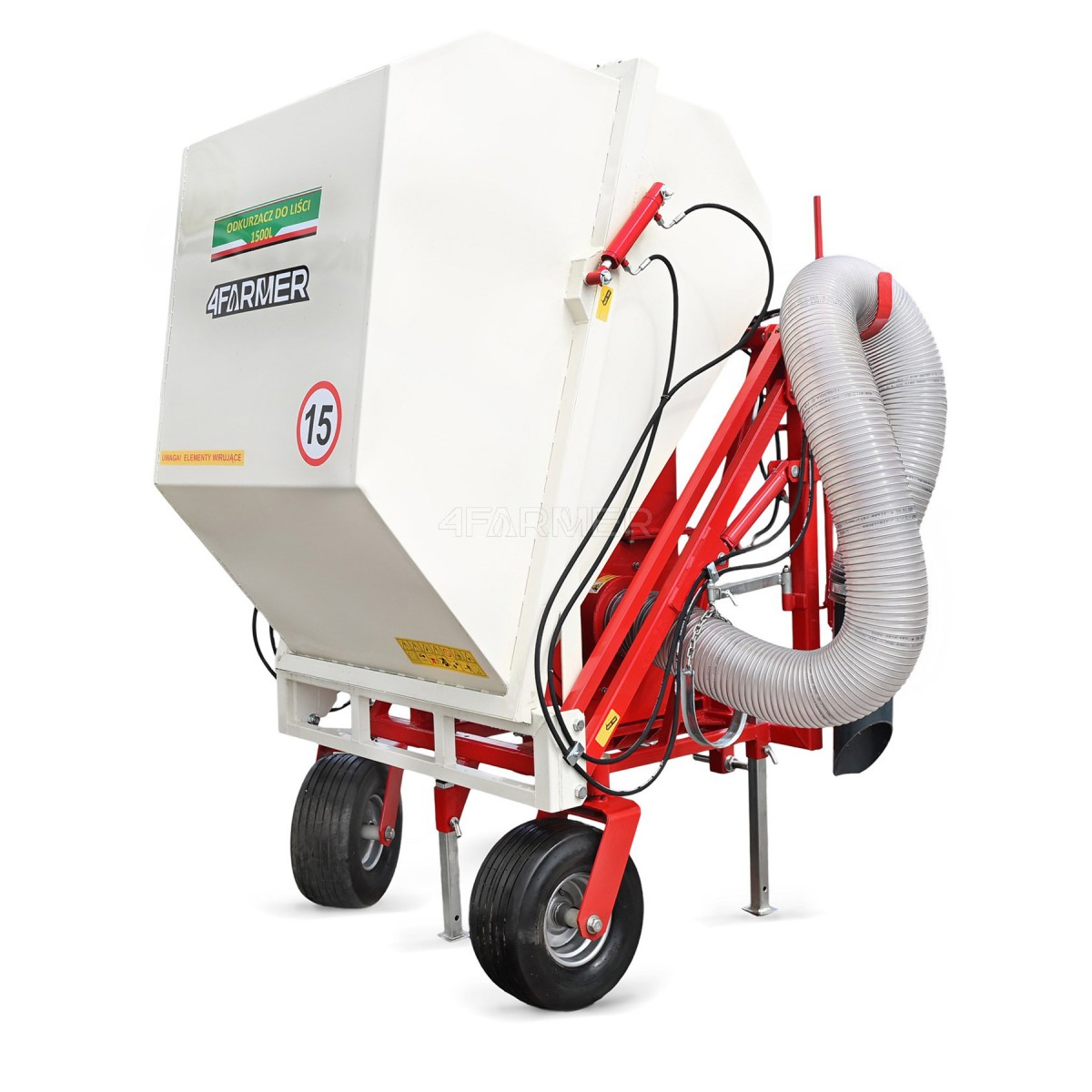 1500L 4FARMER Tractor Leaf Vacuum Cleaner