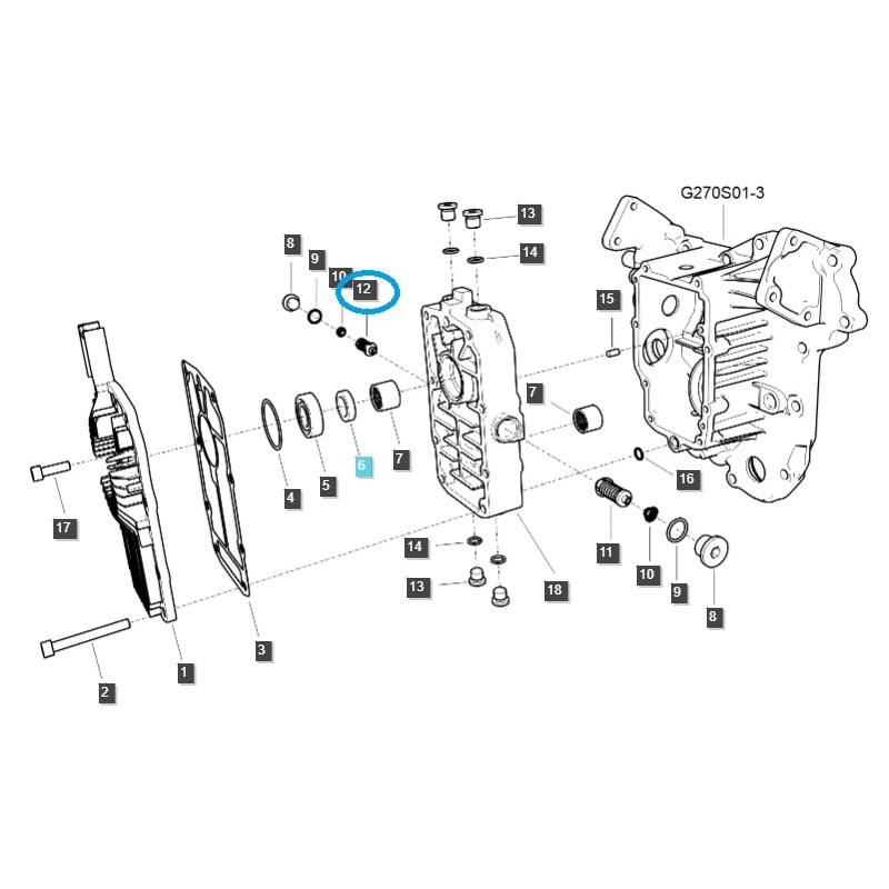ventile - Druckventil / TRG270 / LS Traktor / Nr. 40341833