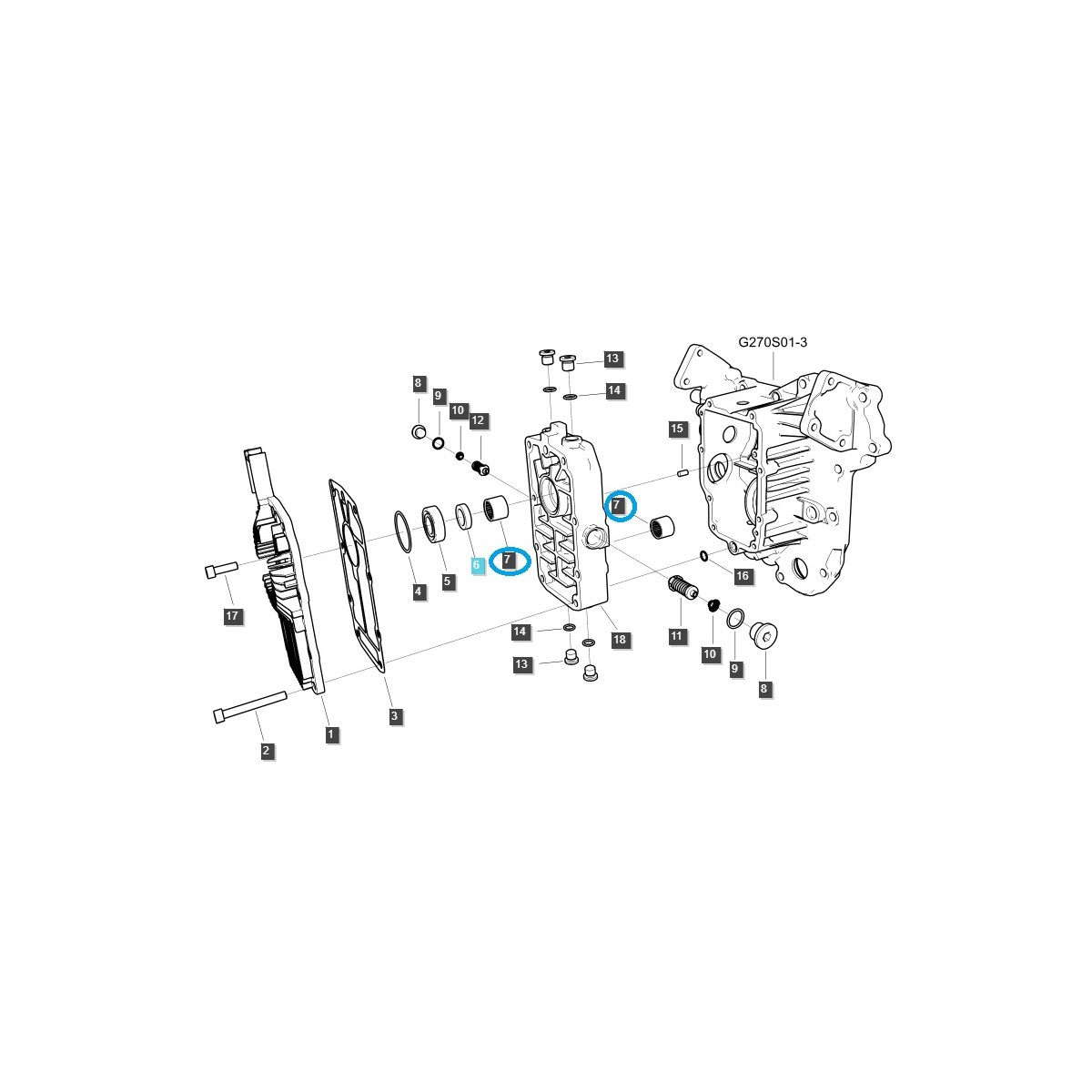 Needle bearing HMK2020 / LS Tractor / 40341828