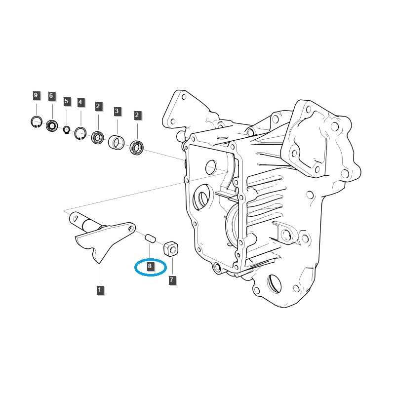 drive system - Wedge, locking pin / LS MT1.25 / LS Tractor / 40341808