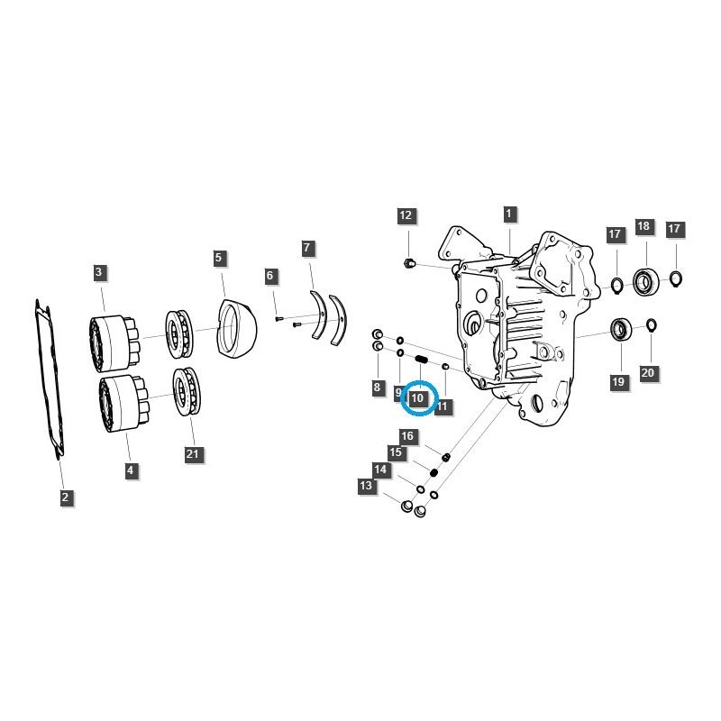 ressorts - Ressort de soupape de pression / Tracteur LS / LS MT1.25 / N° 40341840