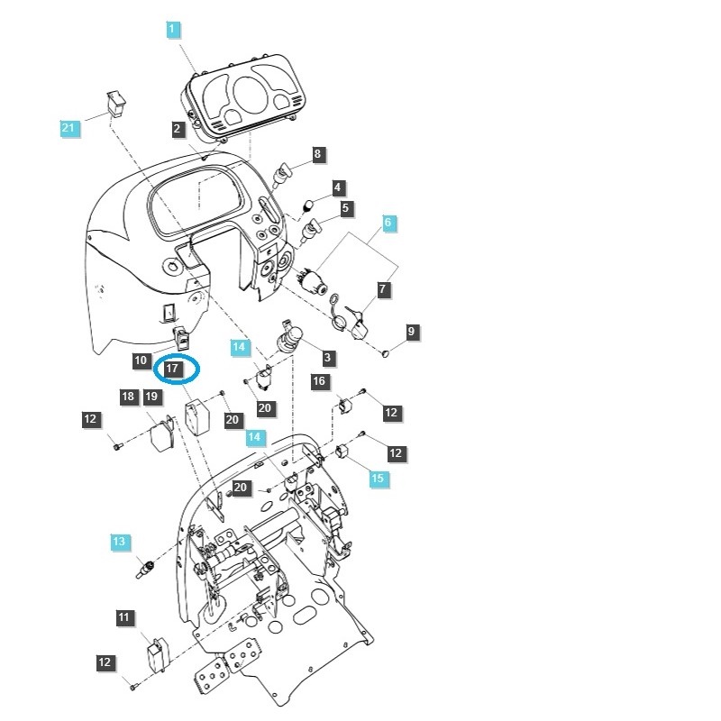 relé - Relé HST / LS R41, R41HST, R43, R43HST, R50, R50HST, R60 / LS i28, i36 / LS R28i, R38i/ TRG750 / 40007025