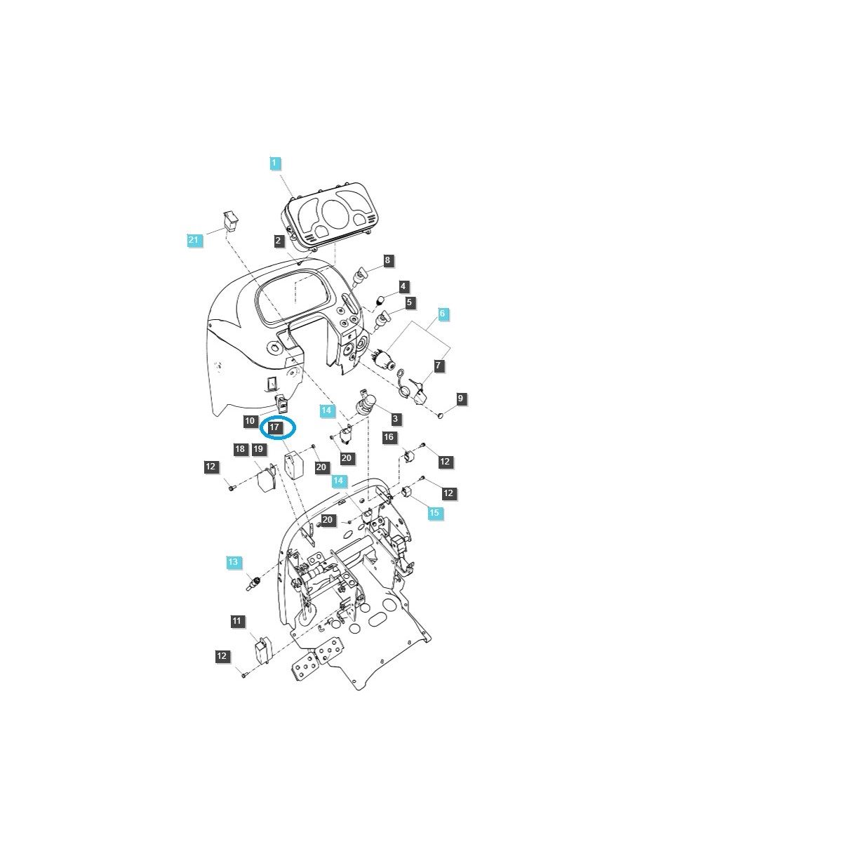 Przekaźnik HST / LS R41, R41HST, R43, R43HST, R50, R50HST, R60 / LS i28, i36 / LS R28i, R38i/ TRG750 / 40007025