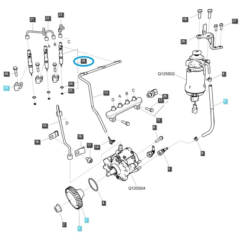 inyectores de combustible - Wtryskiwacz / EGQ125 / LS MT3.40 / MT3.60 / MT5.68 / MT5.73 / XU6158 / XU6168 / n.º 40380977