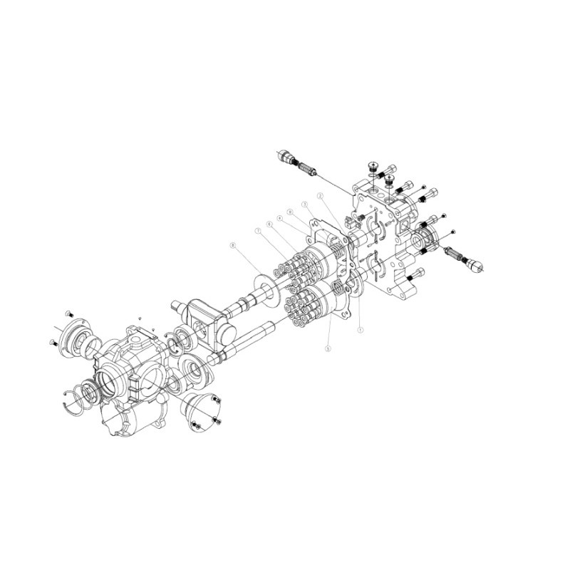 prenos - Opravná sada prevodovky pre traktory HST / LS MT3.60, séria XR / séria R / 40448347