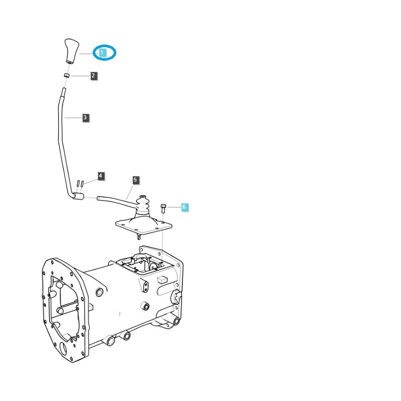 czesci do traktorow - Gałka zmiany biegów / TRG970 / LS Tractor / 40426449