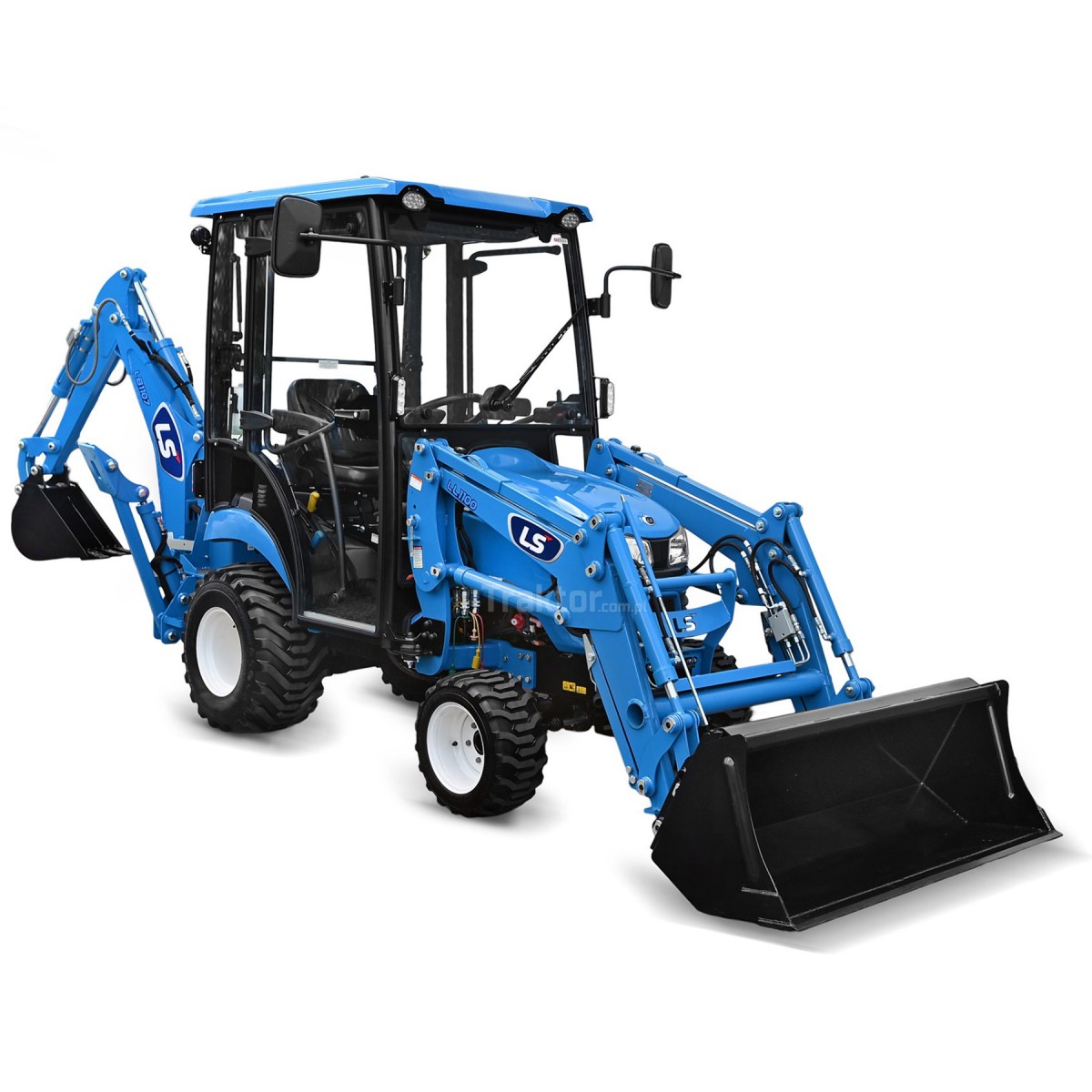 LS Traktor MT1.25 4x4 - 24,7 PS / IND / Kabine + Bagger LB1107 + Lader TUR LL1100