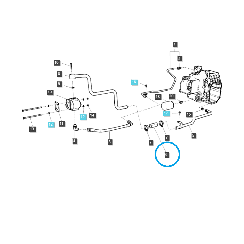 pozostale uklad wydechowy - Opaska zaciskowa / TRG970 / LS Tractor / 40308147