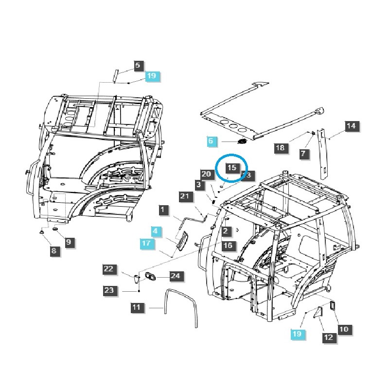atrapy - Gumová zátka / TRG970 / LS Tractor / 40007498