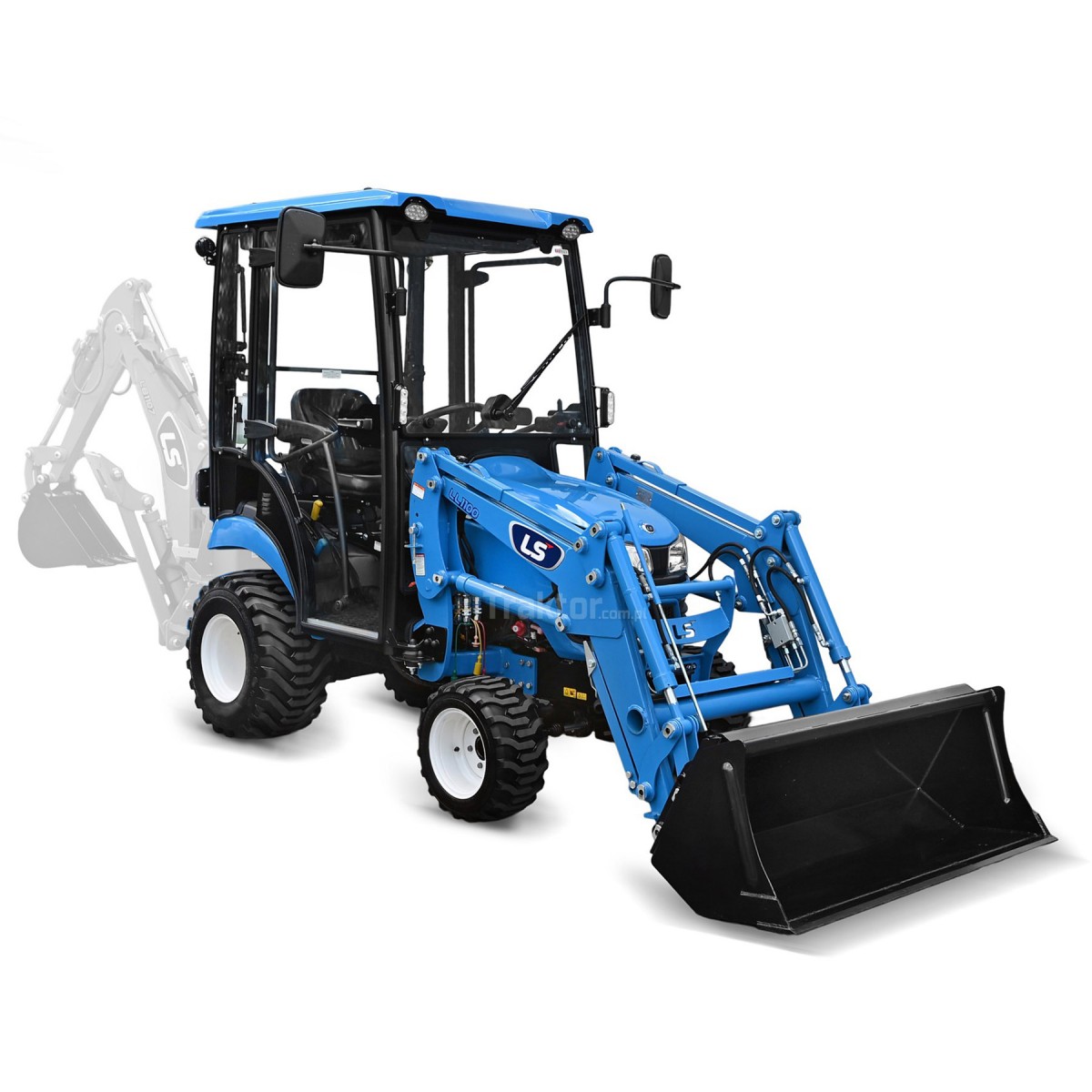 LS Traktor MT1.25 4x4 - 24,7 PS / IND / Kabine + Frontlader TUR LL1100