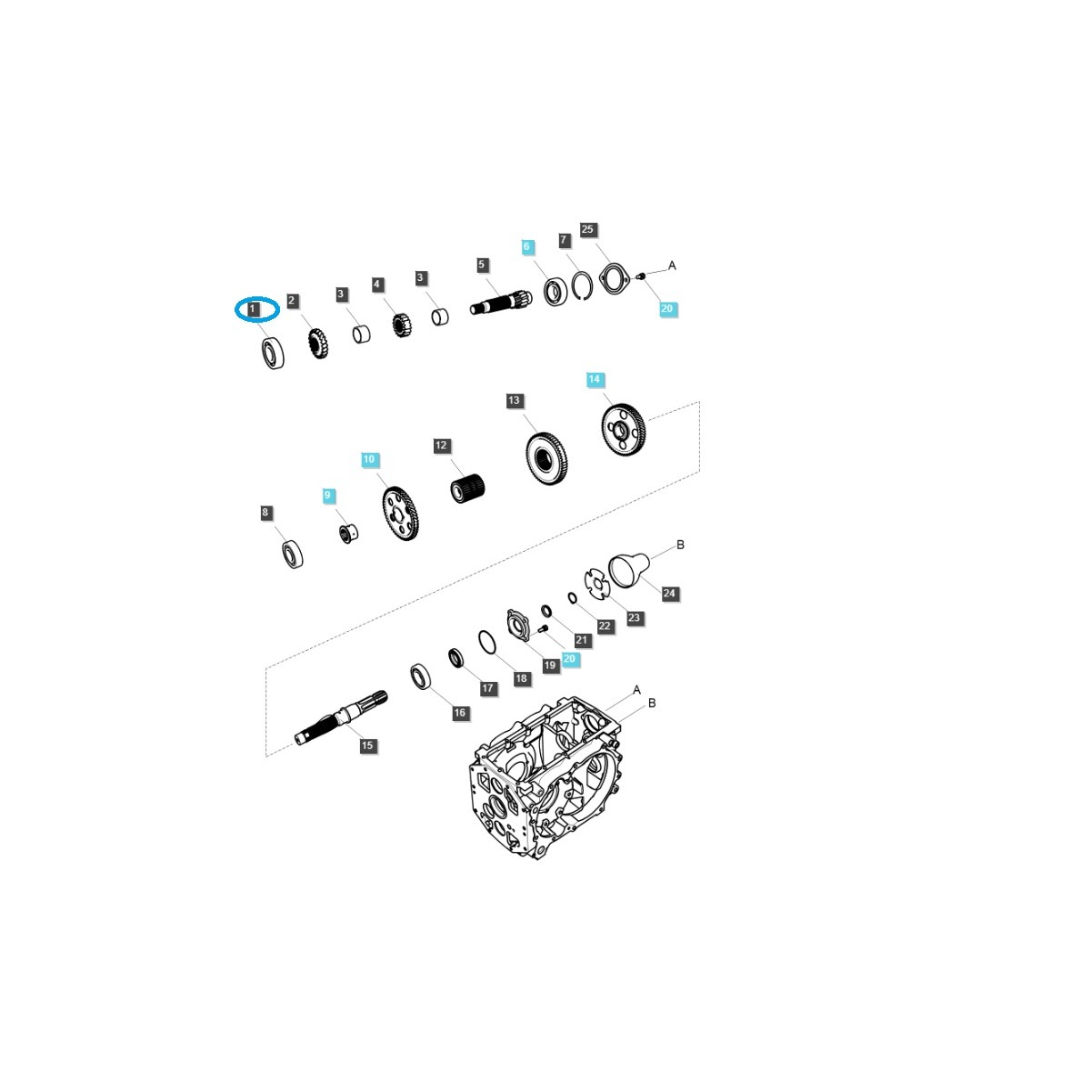 Guľôčkové ložisko / A0863060NR / Traktor LS / 40012927