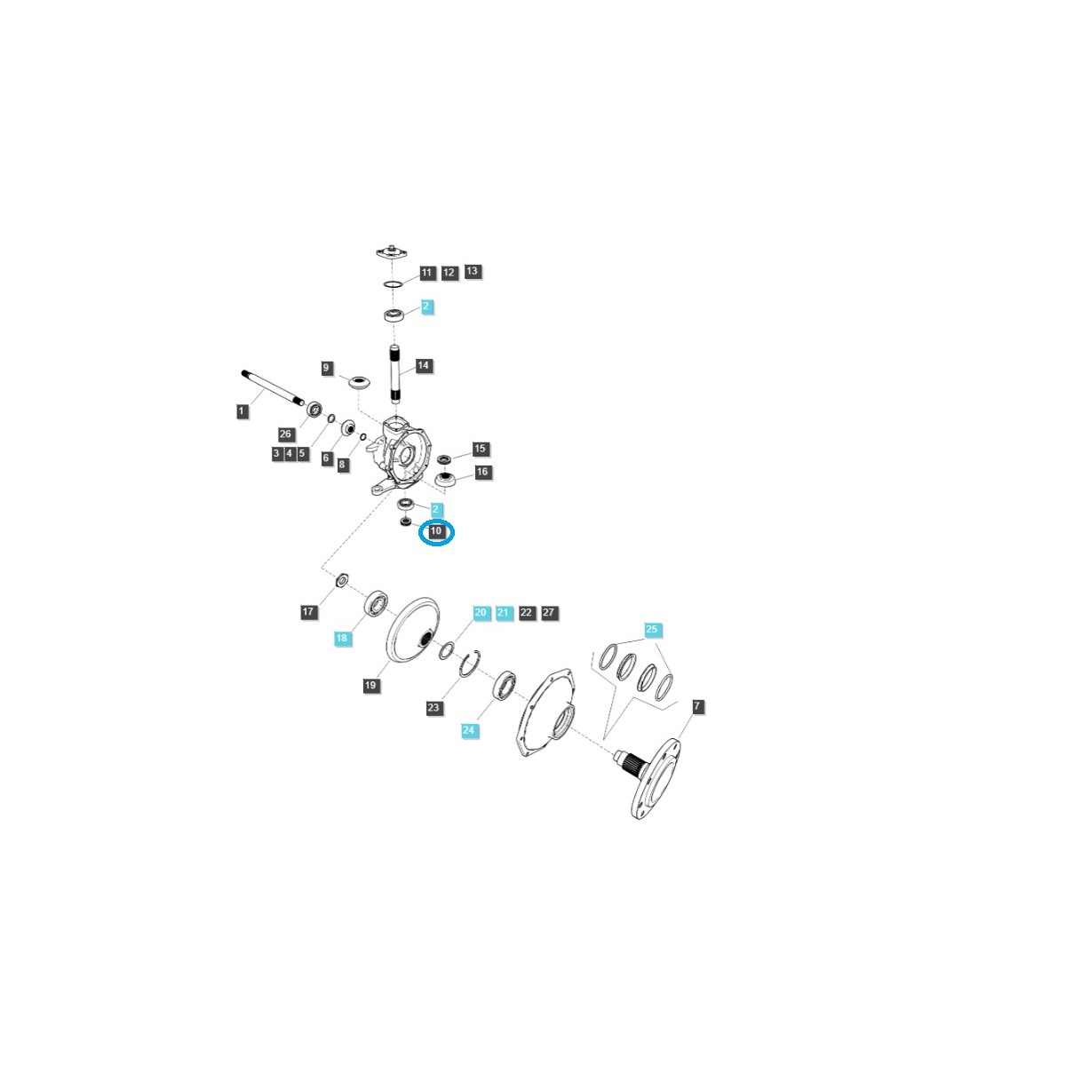 copy of Axiálne ložisko TRG970 / LS Tractor / 40009737