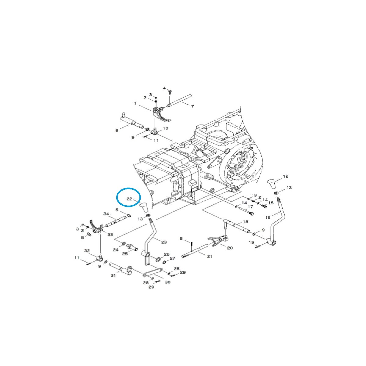 Schaltknauf / TRG970 / LS Traktor / 40008413