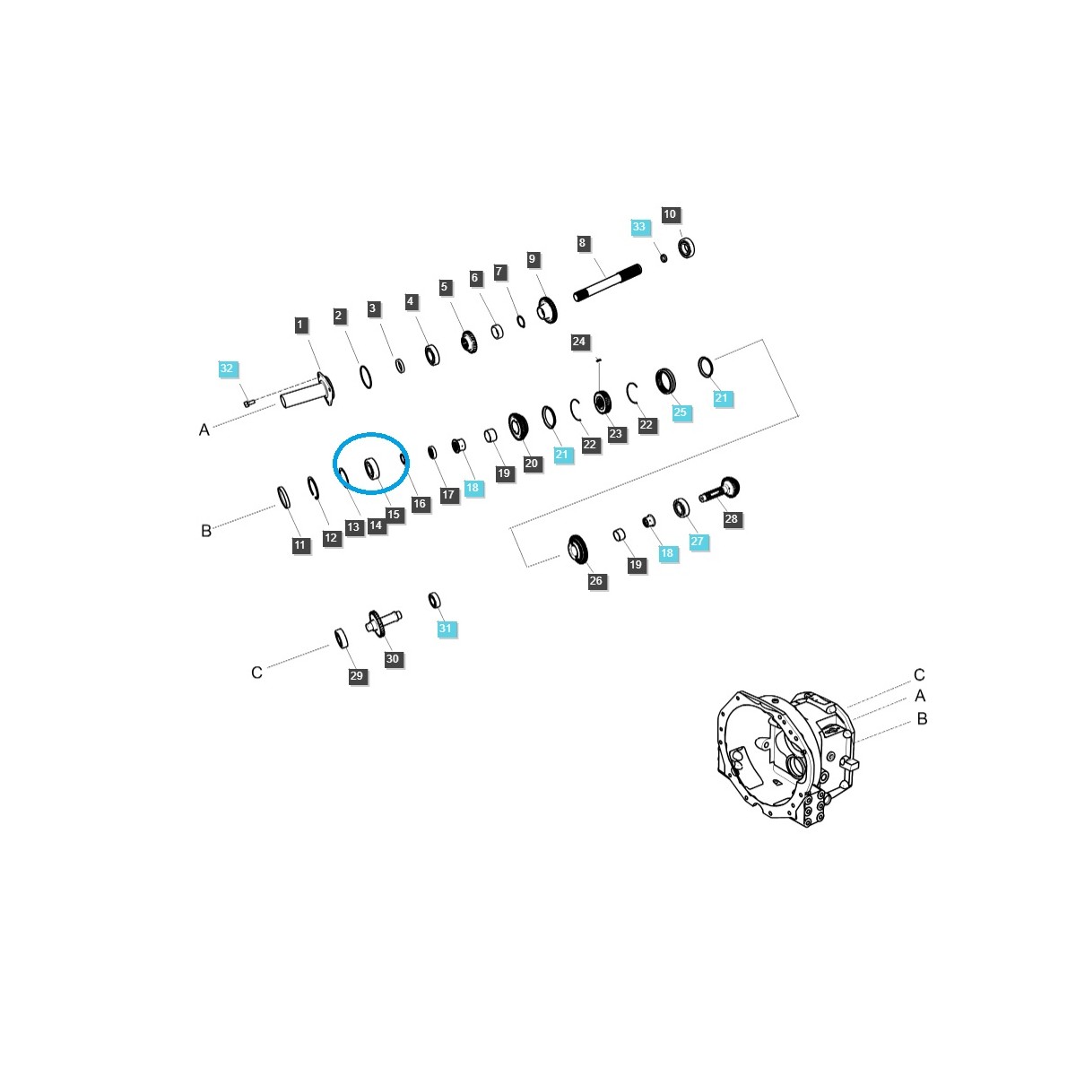 ložiska - Kuličkové ložisko A0863060 / Traktor LS / 40012718