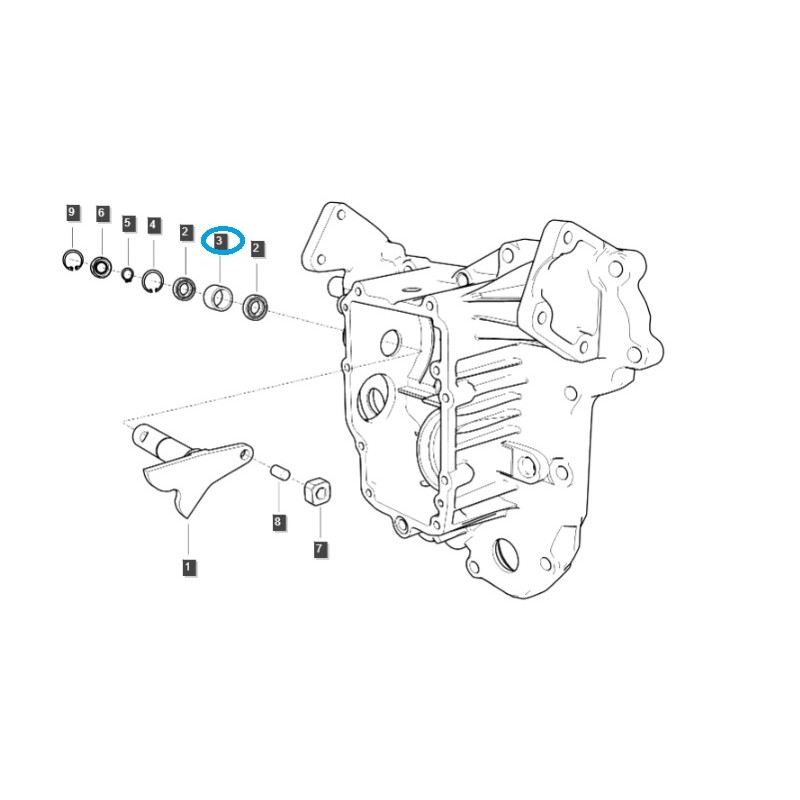 pouzdra - Pouzdro HST / TRG270 / LS Traktor 40341805