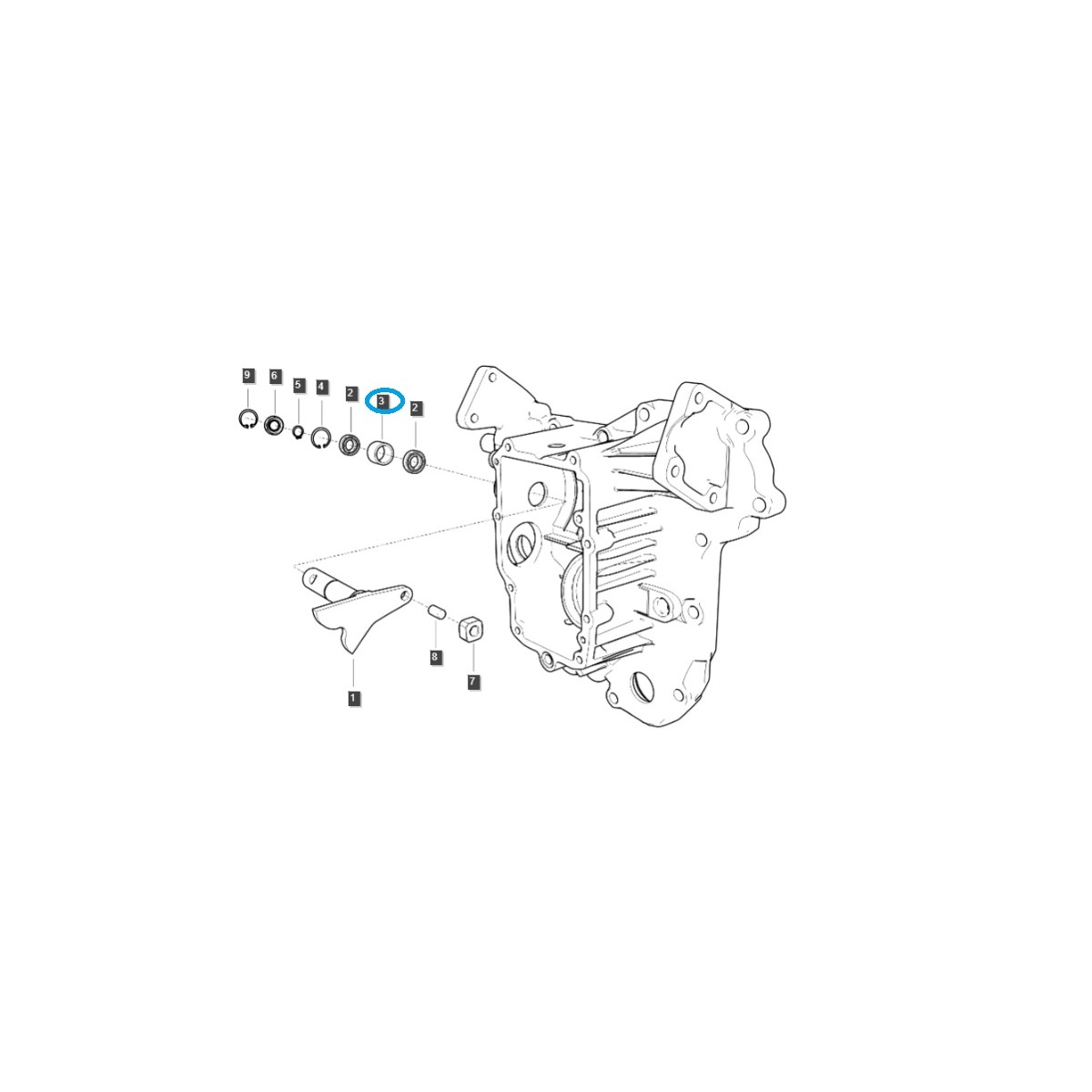 Puzdro HST / TRG270 / LS traktor 40341805