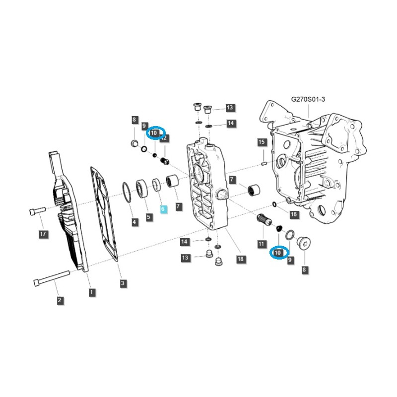 springs - Drain oil pressure adjustment spring / LS MT1.25 / 40341834