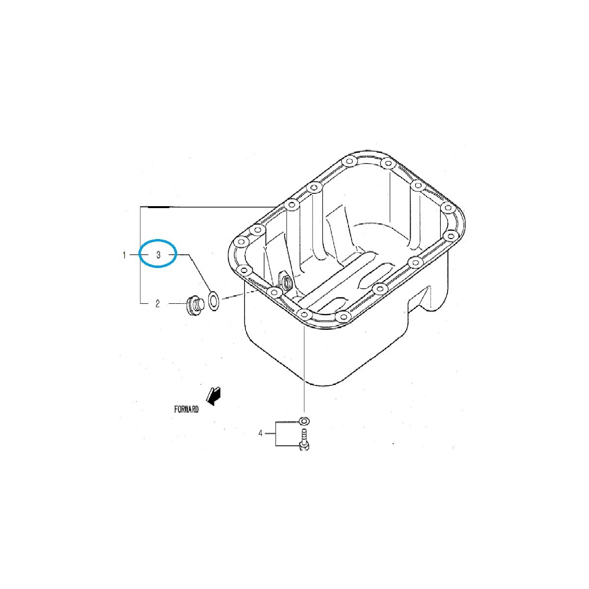 Oil pan plug gasket / LS Tractor / 40179300